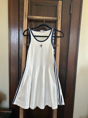 white christmas dresses adidas Adicolor Classics 3-Stripes Maxi Dress main image 1